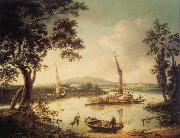 John Thomas Serres The Thames at Shillingford,near Oxford painting